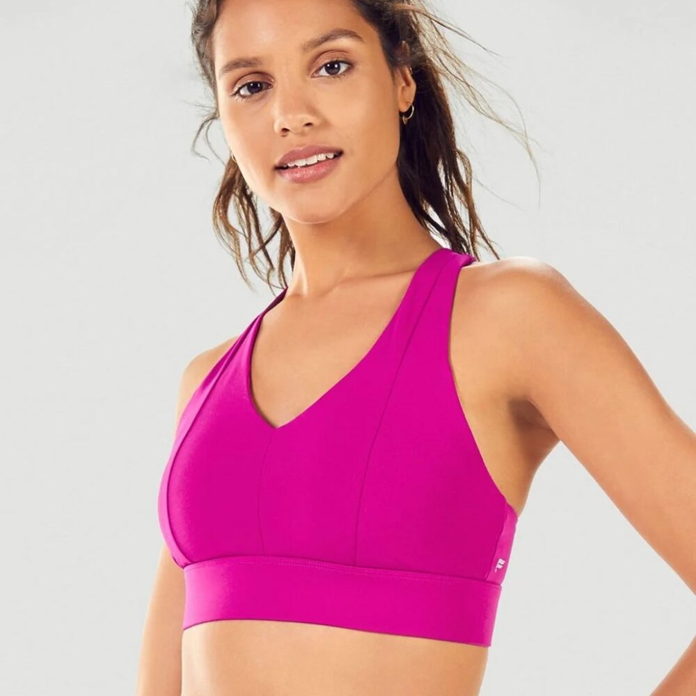 Fabletics On The Go Midi Medium Impact Sports Bra - Size XS